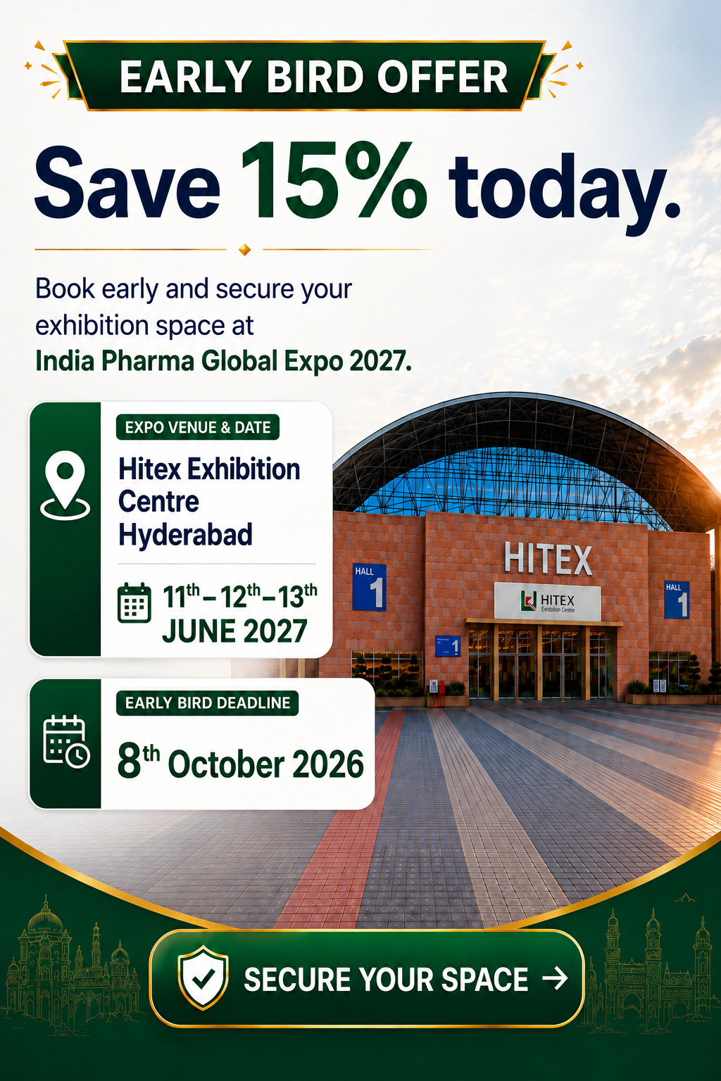 India Pharma Global Expo 2027 Early Bird Offer